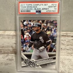 2017 Topps Black Jersey Baseball Card PSA 10