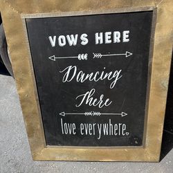 Wedding sign