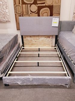 Grey Platform bed twin/full/queen/king $10 down