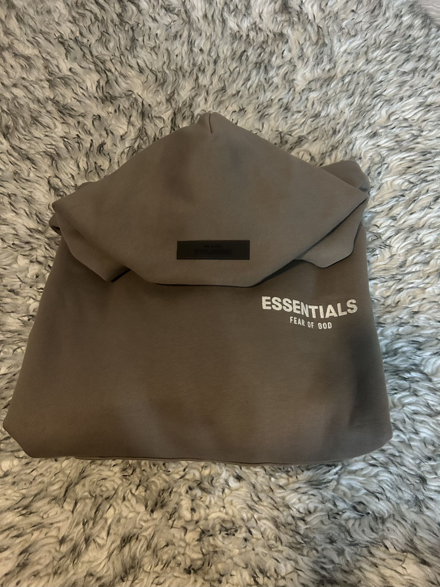 Fear of god essentials “Desert taupe” hoodie