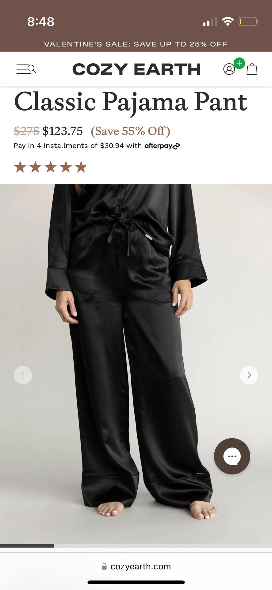 Cozy Earth Classic Silk Pajama Bottoms