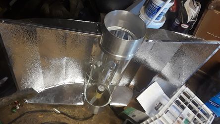 Grow light reflector w/ 8" inline air