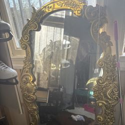 LARGE Vintage Basset Mirror Co. Mirror
