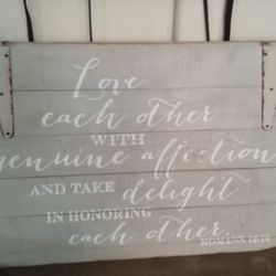 Rustic Bible Quote Sign