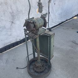 Antique Bench Grinder With Stand 