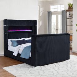 UPHOLSTERY PLATFORM BED NEW IN BOX 