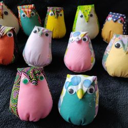 Fabric Owl Filled With Lavender