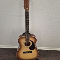 1972 Harmony H-6341 Grand Concert Acoustic Guitar (Made In USA) Burst (Trades Okay) 