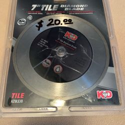 New In Box 7” KD Tile Diamond Blade