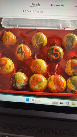 12 Days Of Christmas Ornaments-$20. 