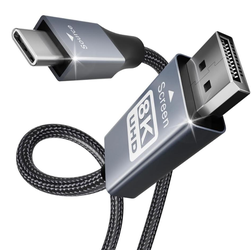 BENFEI USB-C to DisplayPort 6 Feet Cable(4K@60Hz 2K@144Hz), USB Type-C to DisplayPort Cable