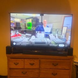 57 Inch Samsung Flat Screen ,Samsung  Surround Sound With Sub Woofer And Led Lights