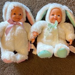 Anne Geddes Bunny Dolls 5” Bean Filled