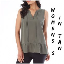 Final Sale NWT Women's Apt9 pleated Tank Top
