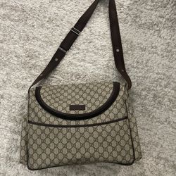 Gucci Canvas Diaper Bag 