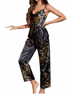 Women's Silky Floral Pajama Set