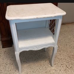 White end table