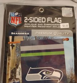 Seattle Seahawks vertical 2-sided Banner