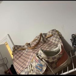 Louis Vuitton Matching Sneakers And Bag 