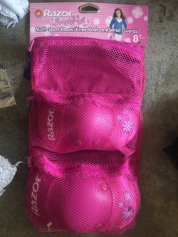 Razor Brand Girls Multi Sport Pads NO WRIST GUARDS