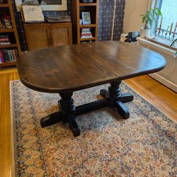 Farmhouse Dining Table With Leaves