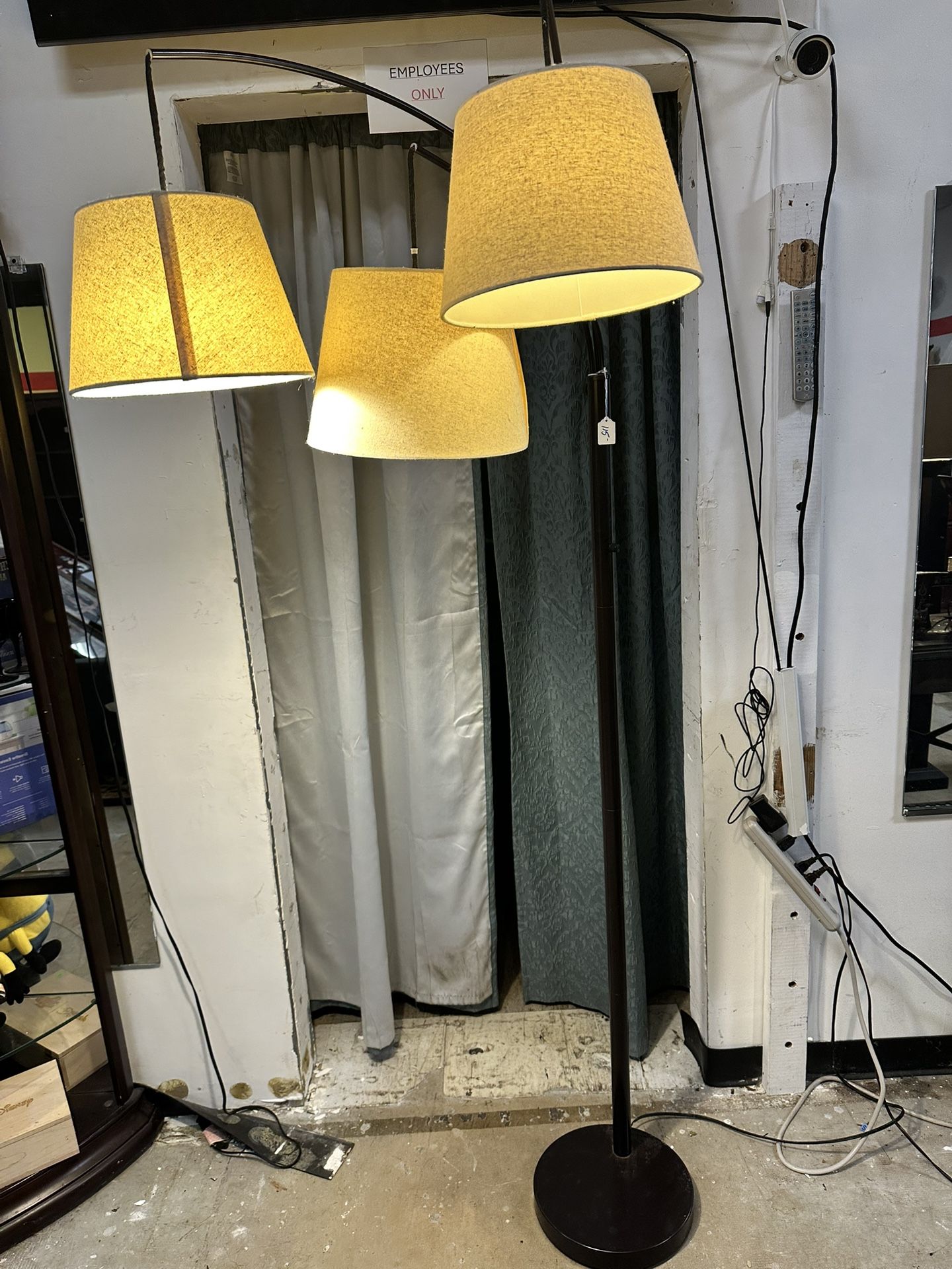 Three headed Arc Floor Lamp