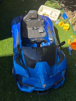 Charging toddler toy car .