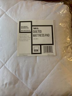 Twin XL mattress pad + sheet set + pillowcase