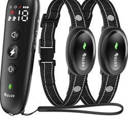 Dog Collar | Anti-Bark Dog Training Collar | Dog Collar | LED LIGHT Collar | Shock Collar | Vibration Collar | Obedience Trainer | 3in1 Modes: Sound, 