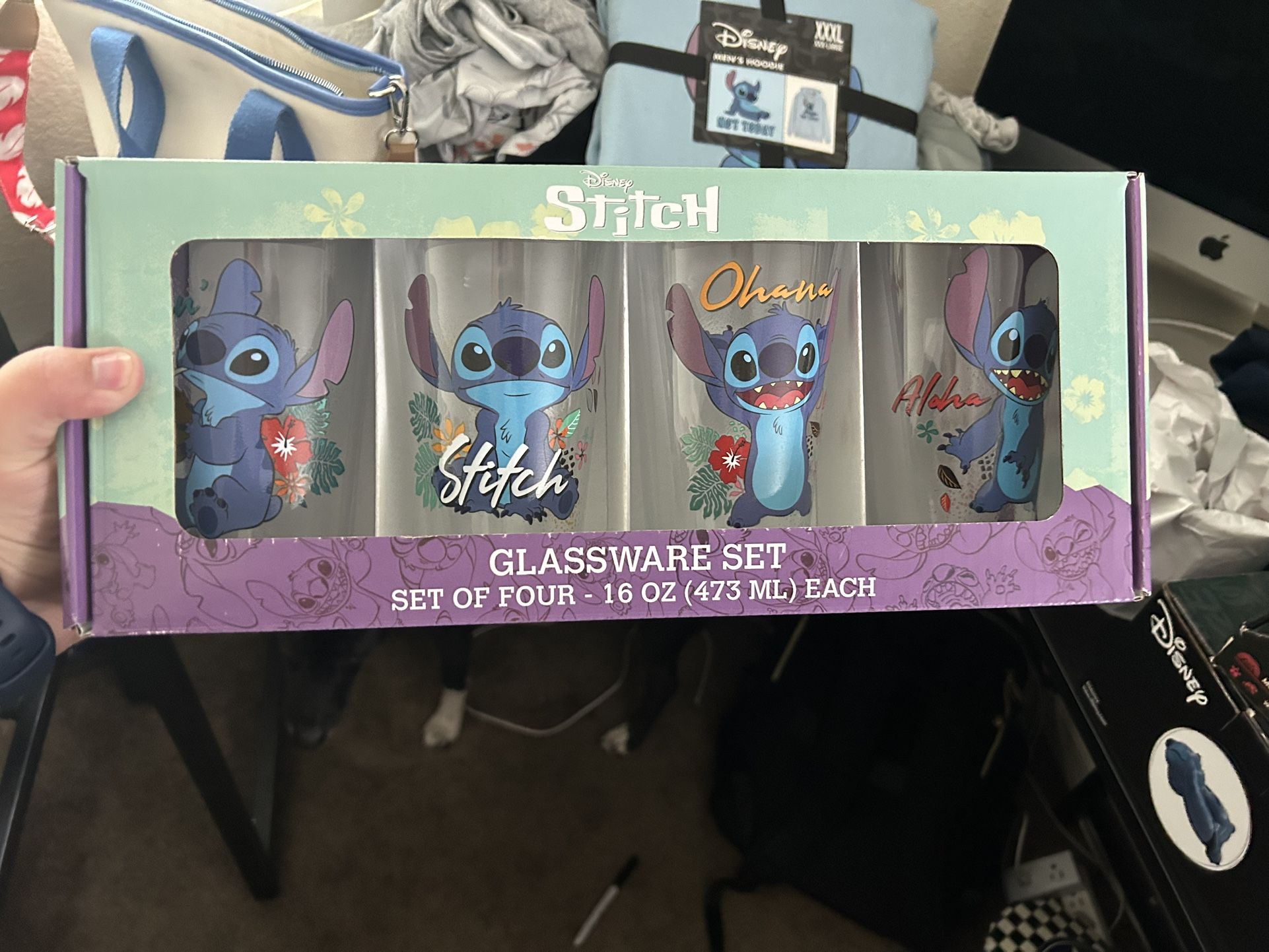 Disney Stitch Glassware Set