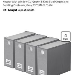4 Sheet/linen Organizer Storage Boxes 