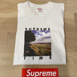Supreme Time Tee White Large