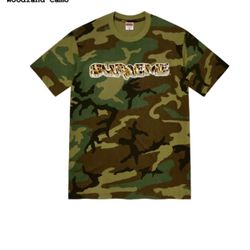 Supreme Diamond Tee Woodland Camo 