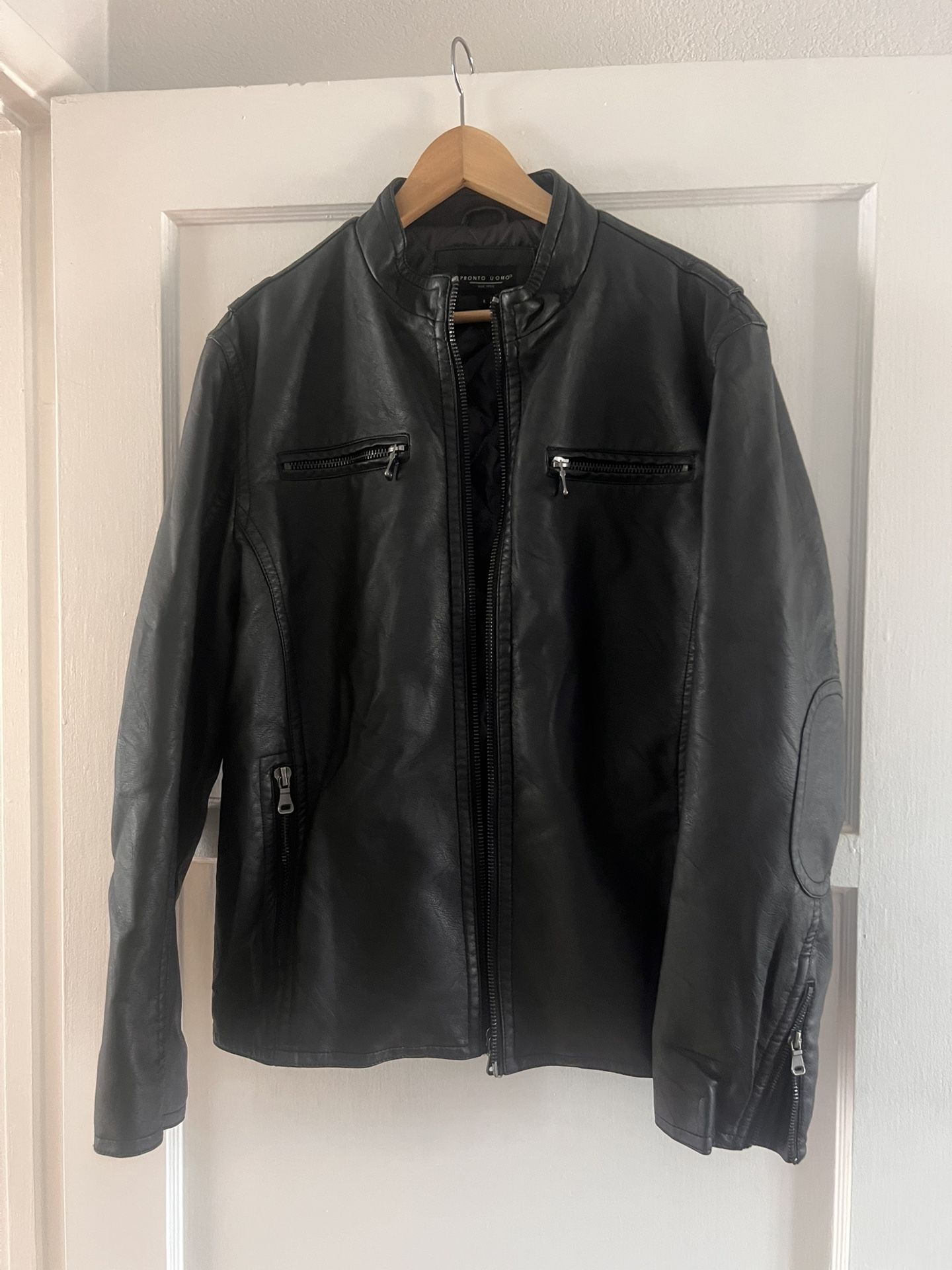 Pronto Uomo Men’s Leather Jacket Size L