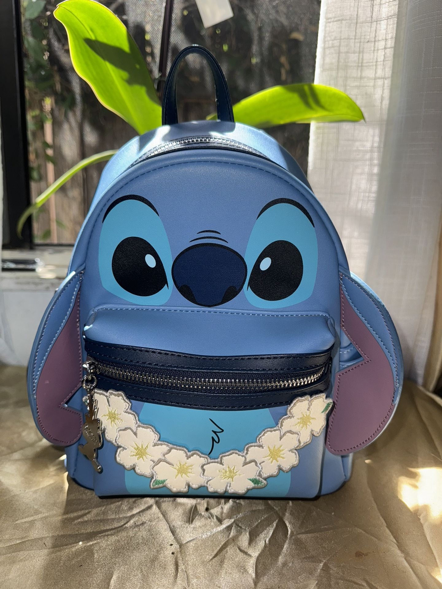 Loungefly Disney Lilo & Stitch Figural Stitch with Lei Mini Backpack