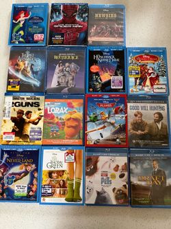 Blu Ray movie lot