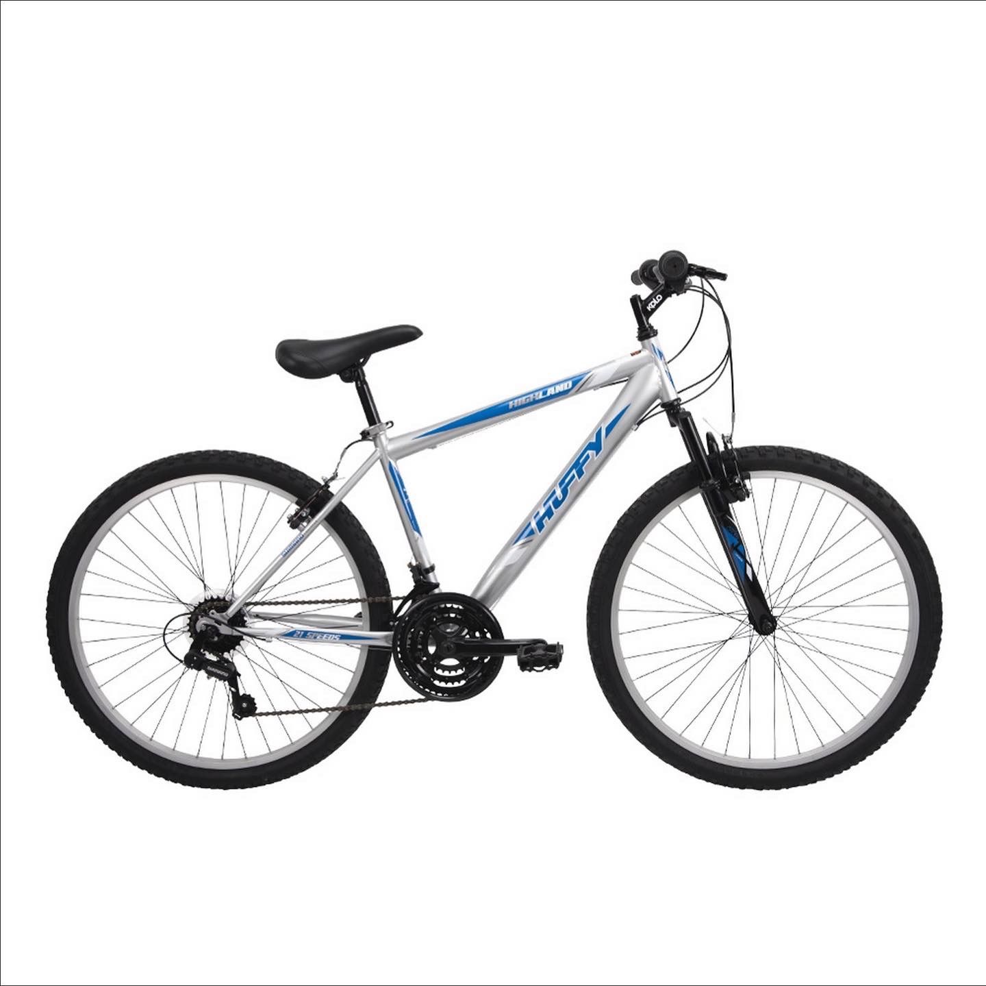 🍏 Huffy Men's Highland 26" Mountain Bike - Silver/Blue 🆕