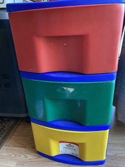 3 Drawer Storage For Kids