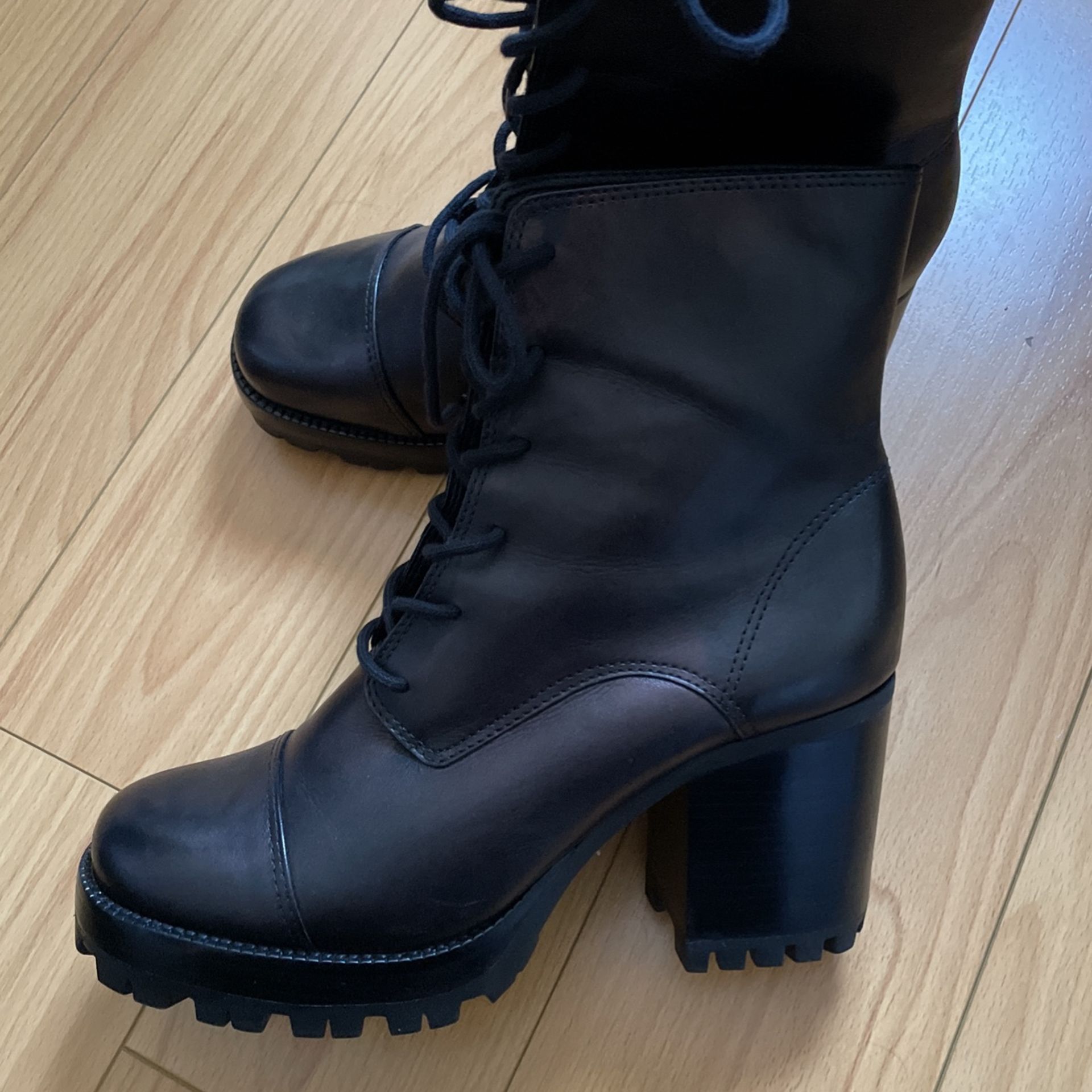 Schutz Boots Women Lace Up