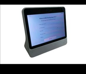 Facebook 10.1\" Portal Smart with Alexa White - (1st Gen). Works Great.Reset Ready For Set up
