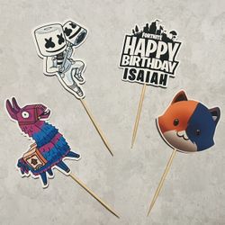 Fortnite Cupcake Toppers