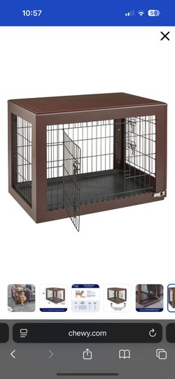 Furniture style dog crate