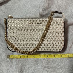 New Never Used Michael Kors MK Wristlet Bag Clutch