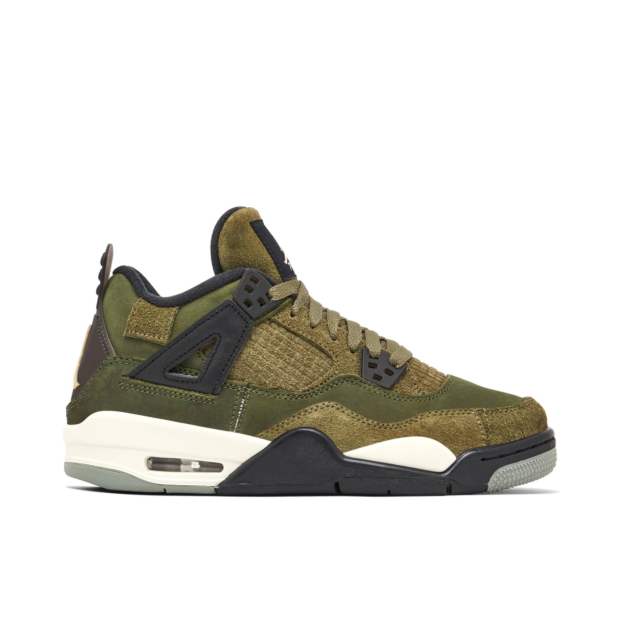 youth size 5 air jordan 4 retro se craft gs 'olive'