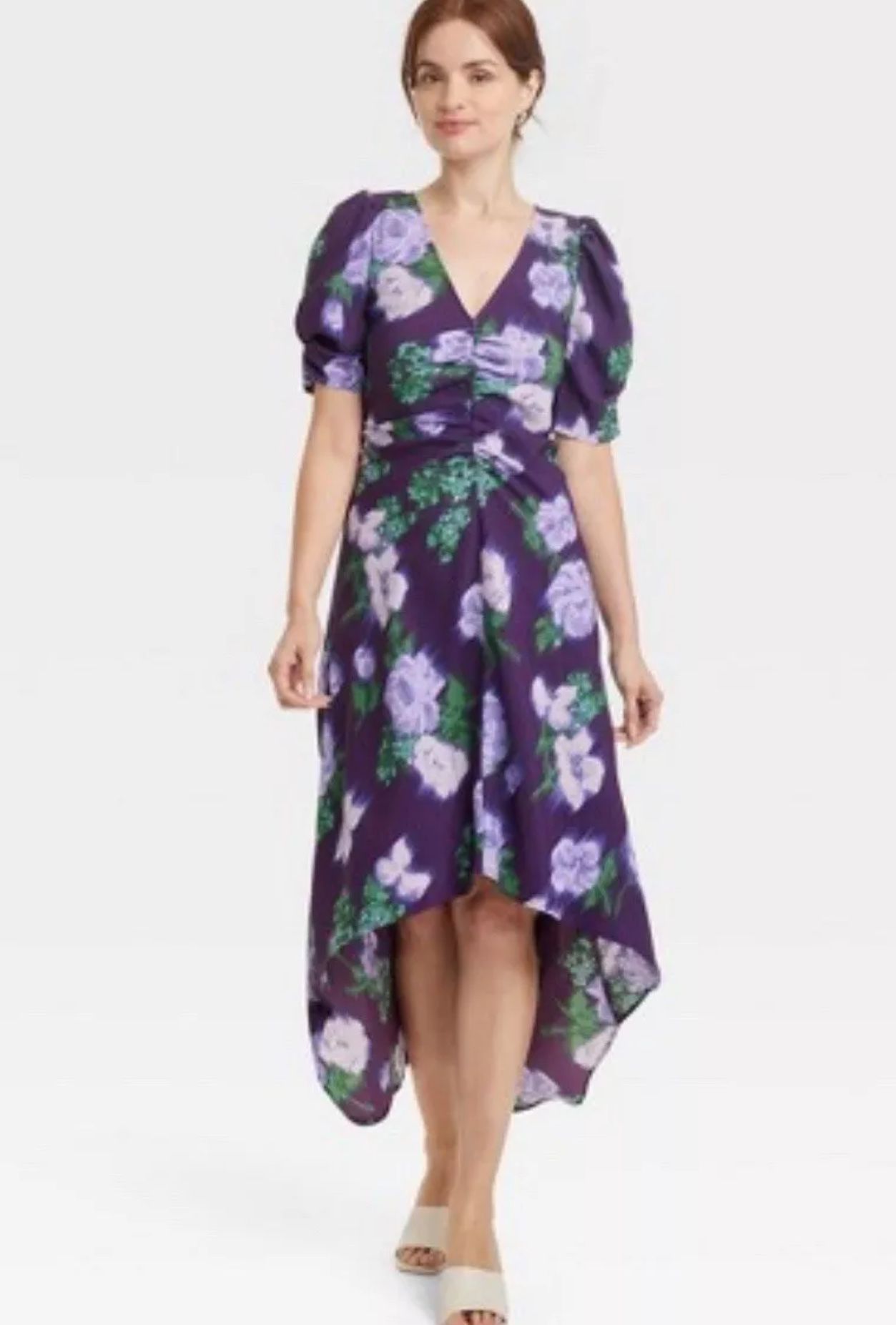 Women’s Floral Purple Dress Xs