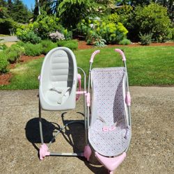 Our Generation Baby Doll Stroller & High Chair