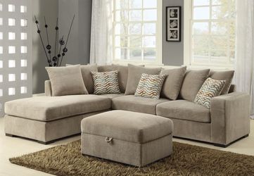 Special Black Friday sectional and ottoman