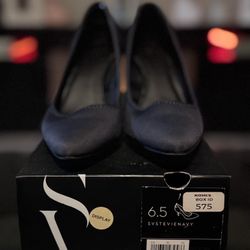 Navy Blue Vera Wang Office Stiletto 