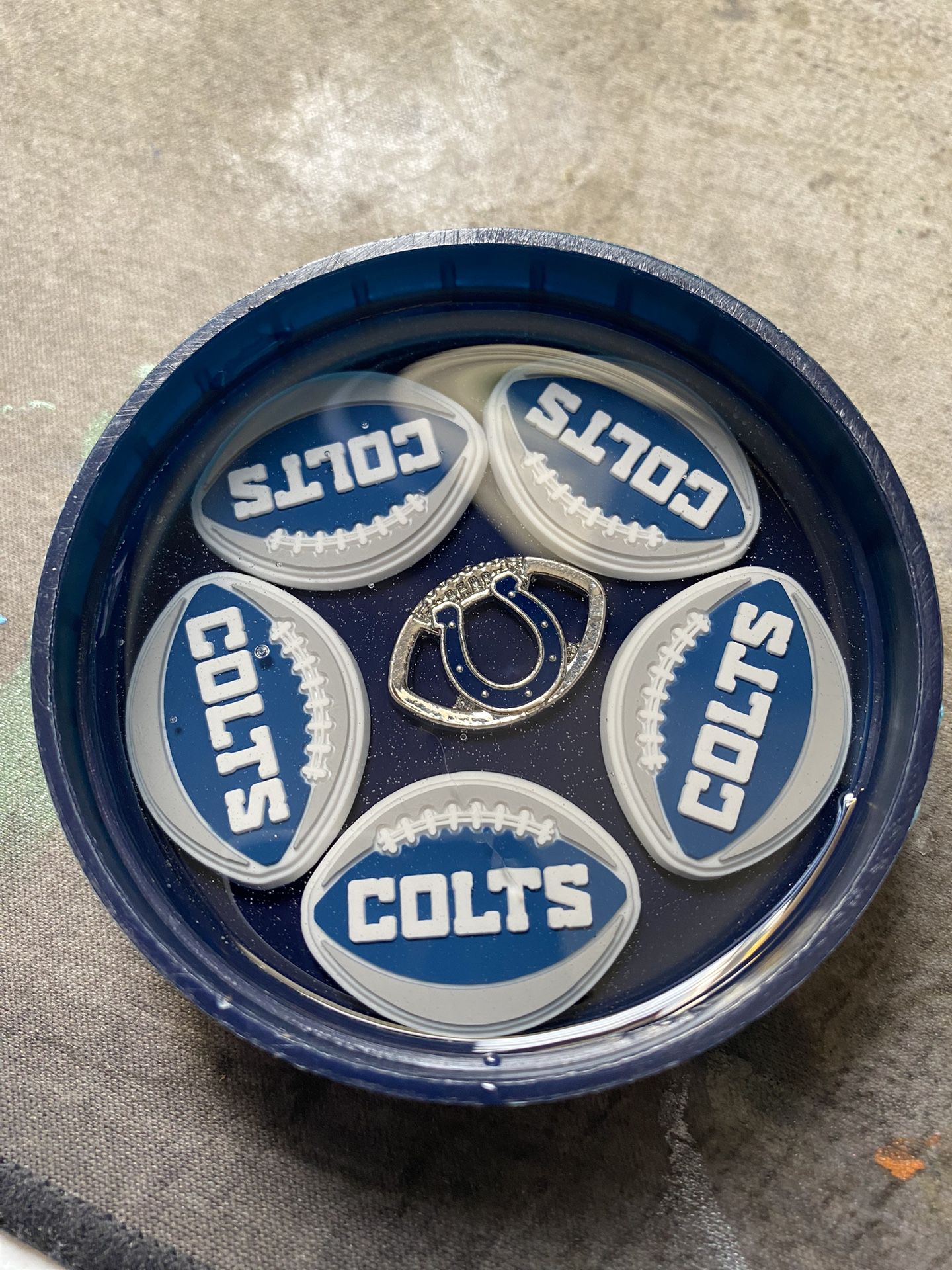 Indianapolis Colts resin lid coaster\paperweight