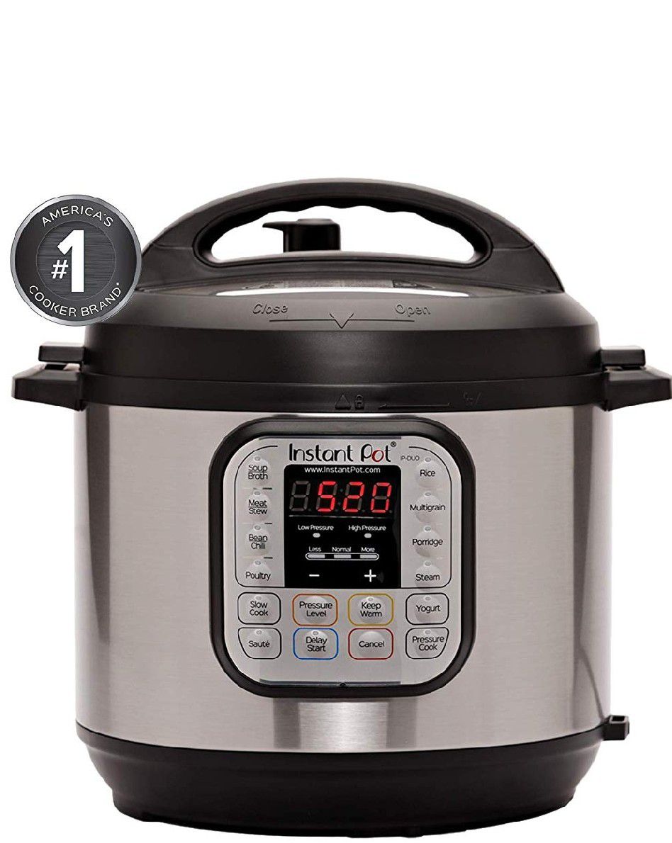 Instant Pot DUO 8 at 7-in-1 Programmable pressure cooker, slow cooker, steamer, saute, yogurt maker and warmer